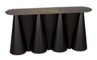 Picture of SALT AND PEPPER CONSOLE, BLACK STEEL