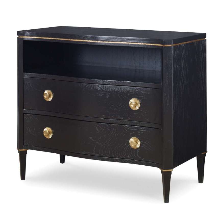 Picture of STELLA CHEST - JET BLACK W/ GOLD STRIPE