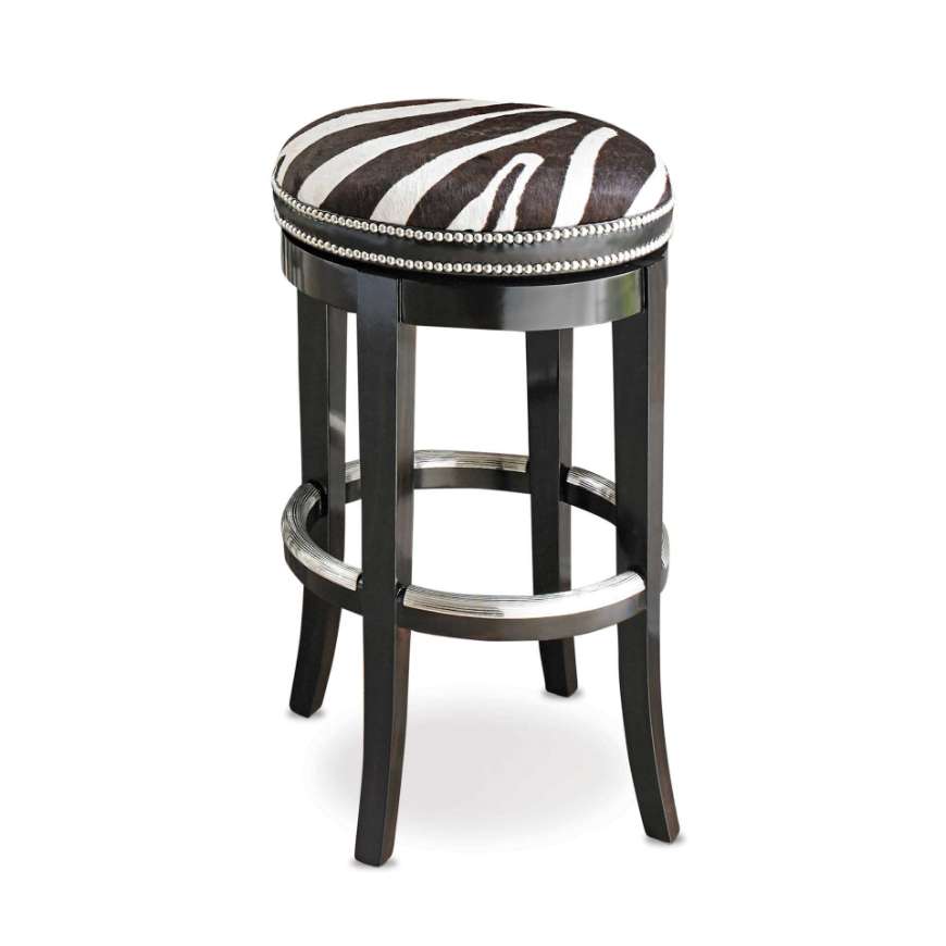 Picture of ZEBRANO SWIVEL COUNTER STOOL - BACKLESS
