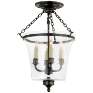Picture of SUSSEX SEMI-FLUSH BELL JAR LANTERN