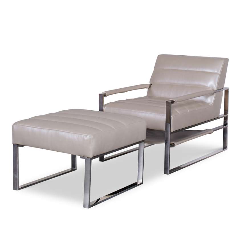 Picture of SALON ACCENT CHAIR AND OTTOMAN