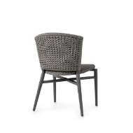 Picture of NINA OUTDOOR STACKABLE SIDE CHAIR, CHARCOAL