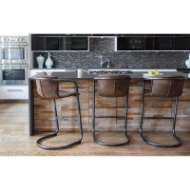 Picture of AXL BAR STOOL (SET OF 2) - DISTRESSED WHISKEY