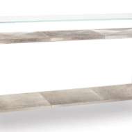 Picture of ANDRES HAIR ON HIDE CONSOLE LARGE (POLISHED NICKEL)