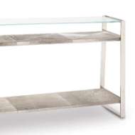Picture of ANDRES HAIR ON HIDE CONSOLE LARGE (POLISHED NICKEL)