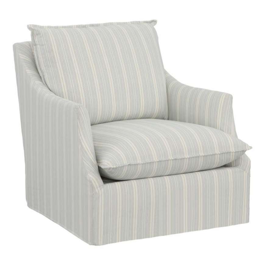 Picture of BALDWIN SLIPCOVERED LOUNGE CHAIR