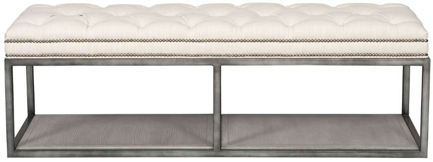 Picture of WAYLAND THIN RECTANGULAR METAL OTTOMAN