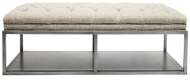 Picture of WAYLAND THIN RECTANGULAR METAL OTTOMAN