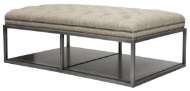 Picture of WAYLAND THIN RECTANGULAR METAL OTTOMAN