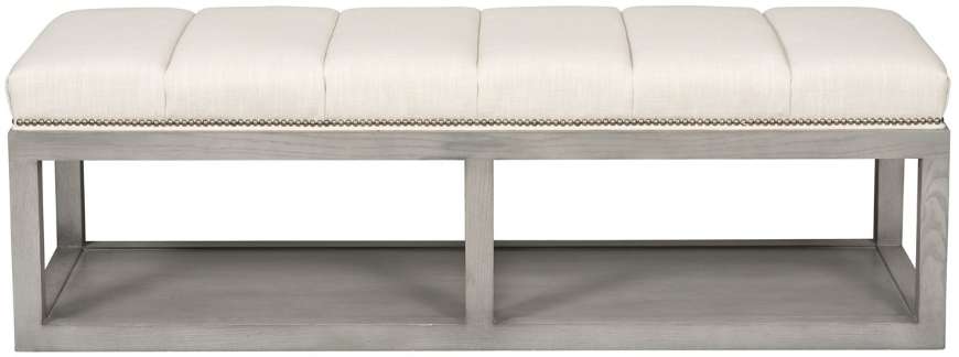Picture of WAYLAND THIN RECTANGULAR WOOD OTTOMAN
