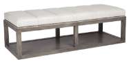 Picture of WAYLAND THIN RECTANGULAR WOOD OTTOMAN