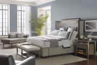 Picture of WAYLAND THIN RECTANGULAR WOOD OTTOMAN