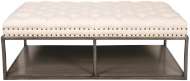 Picture of WAYLAND LARGE RECTANGULAR METAL OTTOMAN