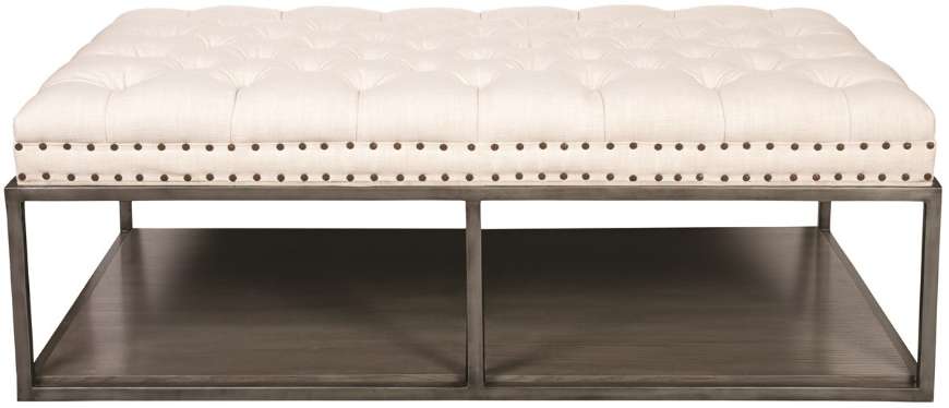 Picture of WAYLAND LARGE RECTANGULAR METAL OTTOMAN