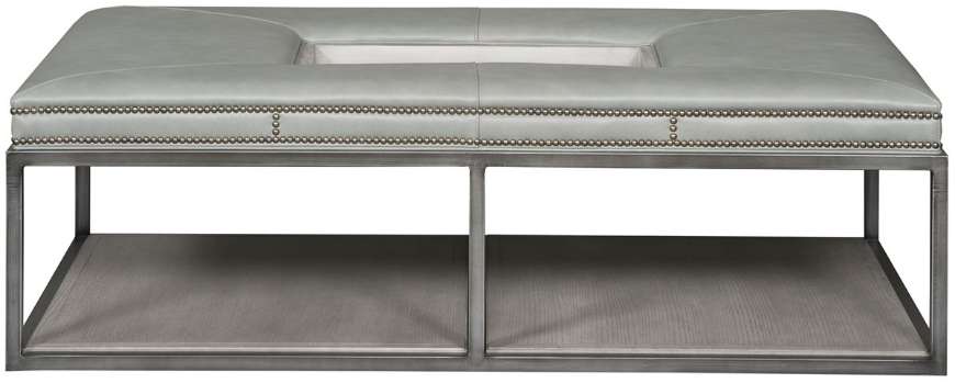 Picture of WAYLAND LARGE RECTANGULAR METAL OTTOMAN