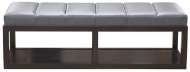 Picture of WAYLAND THIN RECTANGULAR WOOD OTTOMAN