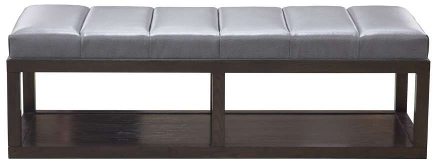 Picture of WAYLAND THIN RECTANGULAR WOOD OTTOMAN