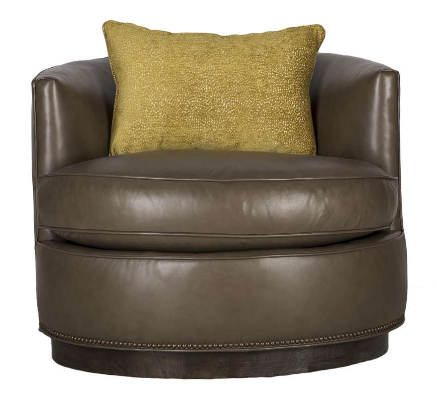 Picture of BERNADETTE LEATHER SWIVEL CHAIR