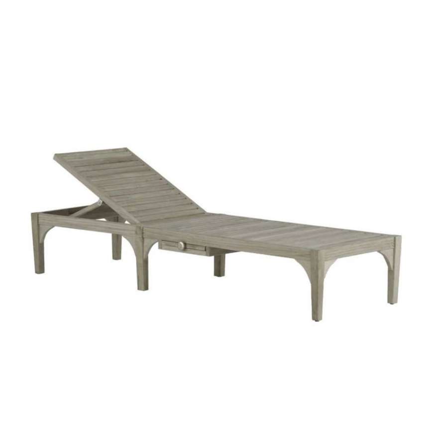 Picture of CLUB TEAK CHAISE WITH WHEEL