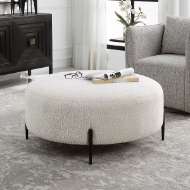 Picture of ARLES LARGE OTTOMAN, BLACK